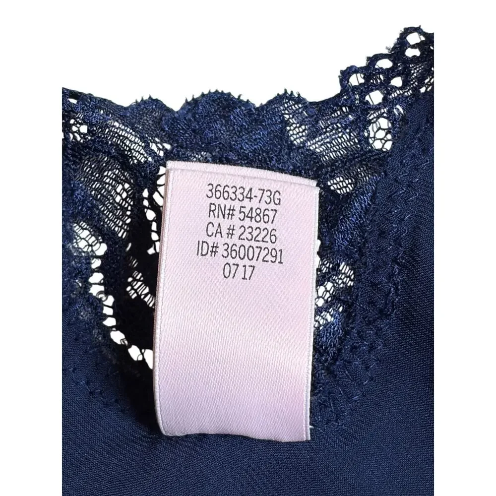 Victoria's Secret Satin Slip Dress (Navy Blue) - Extra Small